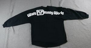 Disney Parks Authentic Spirit Jersey Womens Small T-Shirt Black Graphic Print